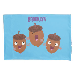 Funda De Cojín Agradables bellotas cantando personalizado para lo