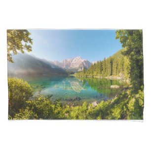 Funda De Cojín Agua   Alpes Julianos Lago di Fusine Monte Gangart