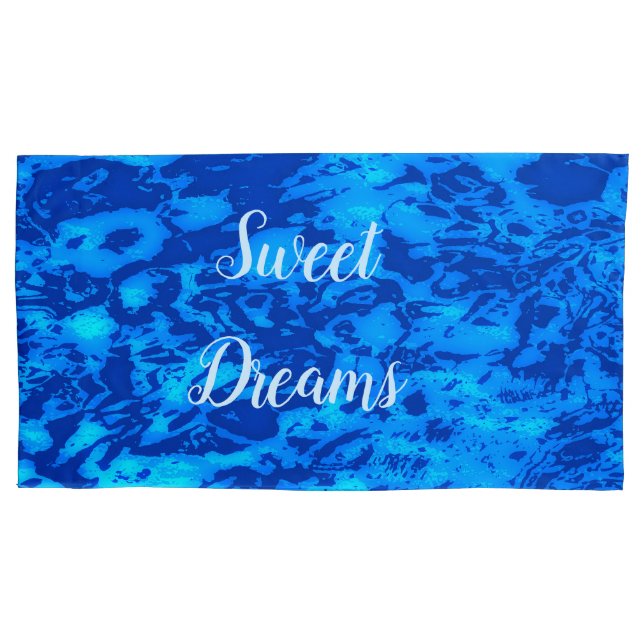 Funda De Cojín Agua dulce Personalizar profunda de la Marina (Anverso)