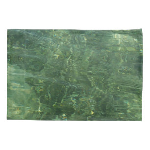 Funda De Cojín Agua sobre la hierba marina II (azul y verde) Foto