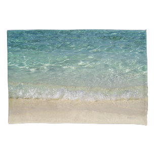 Funda De Cojín Agua tropical azul de Tahiti