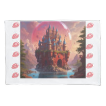 AI Bubble Castle Pillow Case