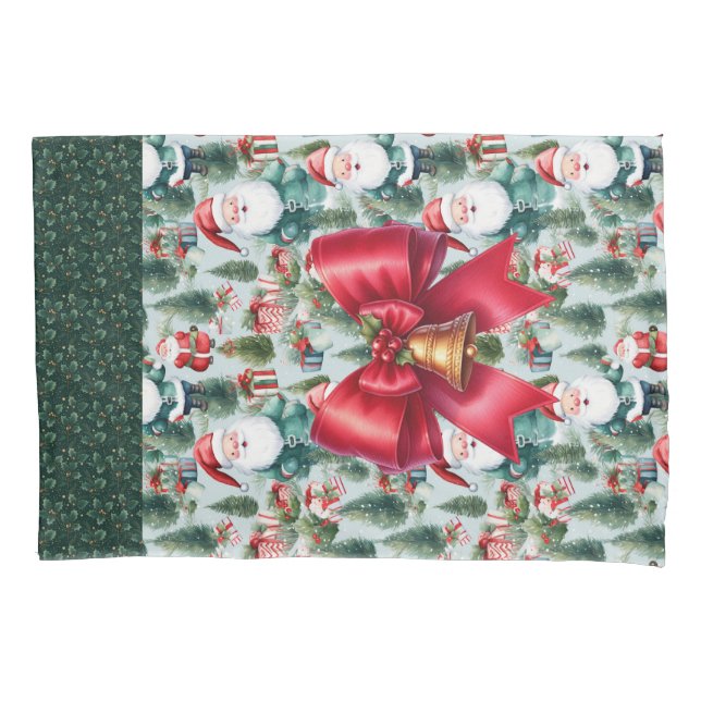 Funda De Cojín Ajuste de regalo de Navidades reutilizables - Sant (Anverso)