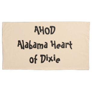 Funda De Cojín Alabama Corazón de Dixie