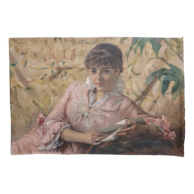 Funda De Cojín Albert Edelfelt - The Reading Parisienne (Anverso)