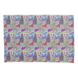 Funda De Cojín Aldea de los navidades