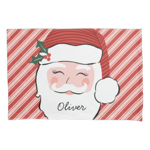 Funda De Cojín Alegres Navidades personalizados de Santa Claus
