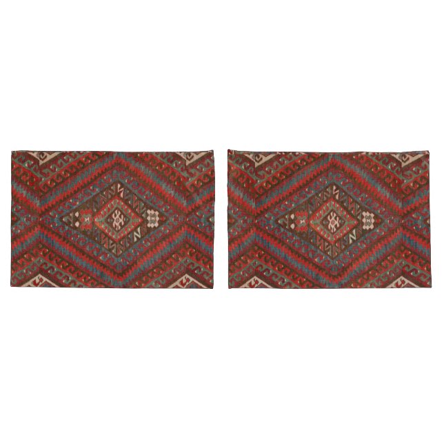 Funda De Cojín Alfombra persa antigua turca Kilim Rug (Reverso-Set)