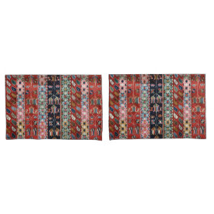 Funda De Cojín Alfombra turca kilim antigua colorida persa