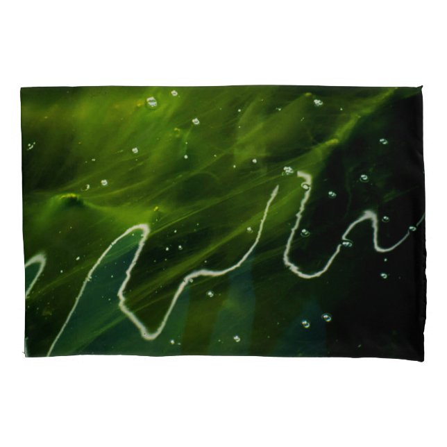 Funda De Cojín Algas verdes y pcnm acuícolas (Anverso)