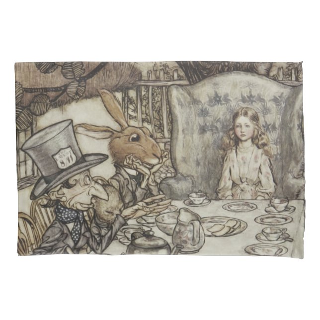 Funda De Cojín Alice Birthday Uncumpleaños Rabbit Hatter Fiesta (Anverso)