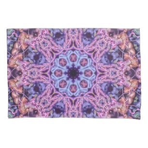 Funda De Cojín Alien Kaleidoscopic Mandala morado intrincado