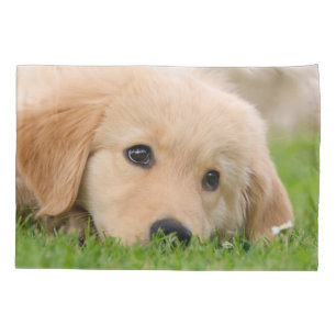 Funda De Cojín Almohada-Cubierta linda del sueño del perrito del