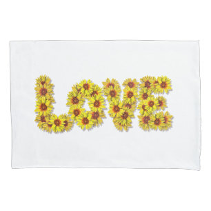 Funda De Cojín Almohada de amor de girasol