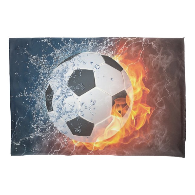 Funda De Cojín Almohada de lanzamiento de pelota de fútbol/fútbol (Anverso)