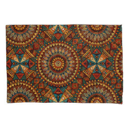 Funda De Cojín Almohada del cuerpo geométrico de inspiración afri