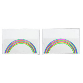 Funda De Cojín Almohadas estándar arcoiris, 1 par