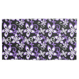 FUNDA DE COJÍN ALOHA HAWAII (NEGRO/PURPLE)