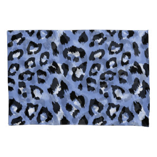 Funda De Cojín Altura de la piel animal: Leopardo de las acuarela