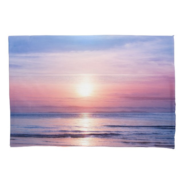 Funda De Cojín Amanecer tropical: mar, cielo, serenidad (Anverso)
