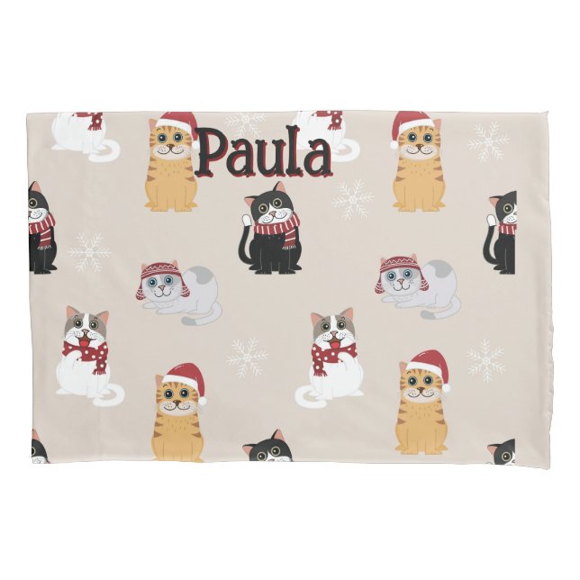 Funda De Cojín Amar a mis gatos (Anverso)