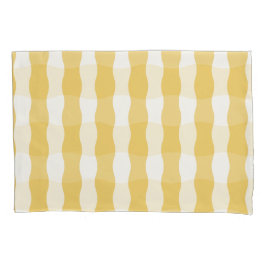 Funda De Cojín Amarillo y Blanco Acogedor