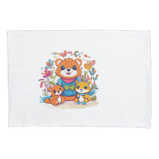 Funda De Cojín Amigos Animales Juguetones – Camiseta Infantil Vec