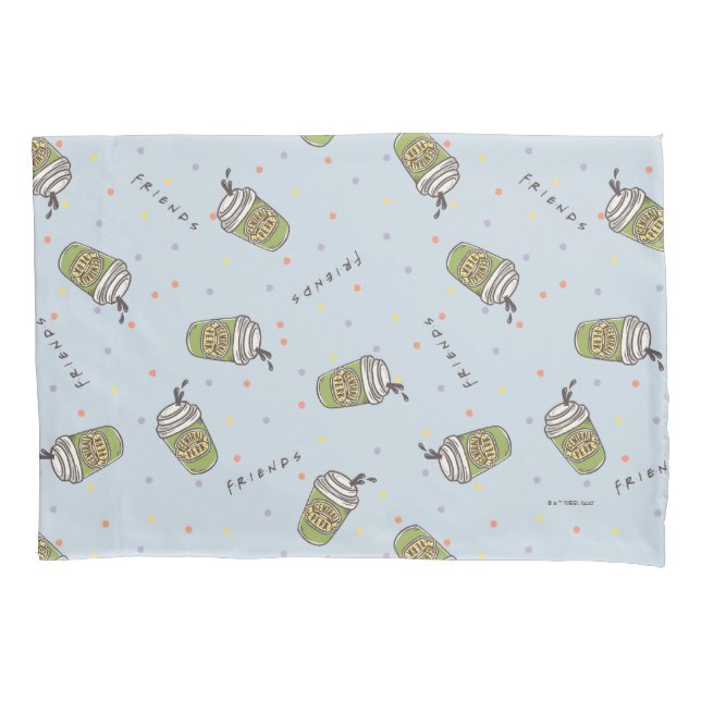 Funda De Cojín AMIGOS™ | Patrón de puntos centrales de polka (Anverso)