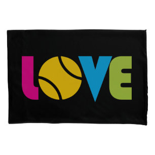 Funda De Cojín Amo al tenis lindo -