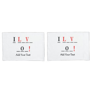 Funda De Cojín Amo el estilo You-Hangman de Shirley Taylor