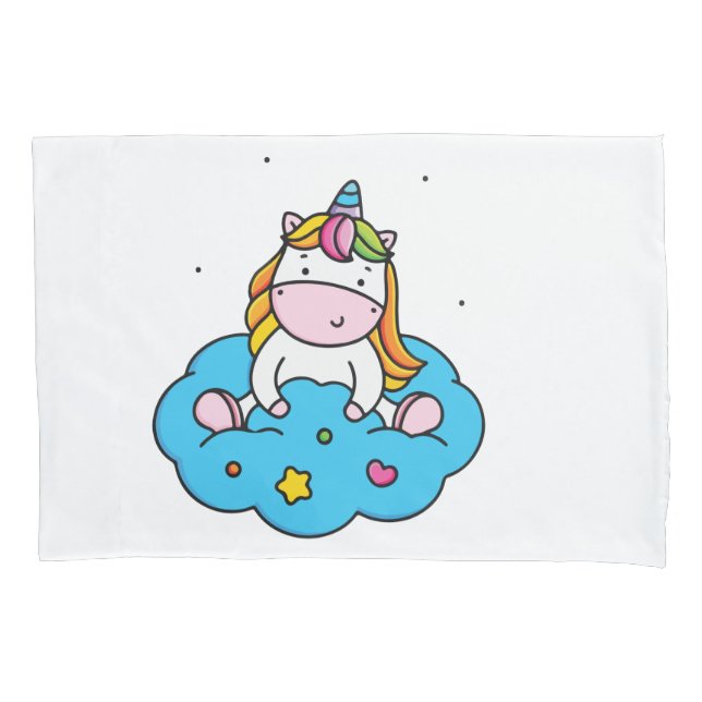 Funda De Cojín Amor de unicornio (Anverso)