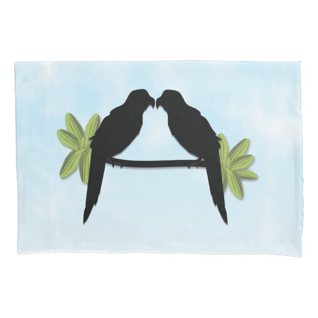 Funda De Cojín Amor loro (Anverso)