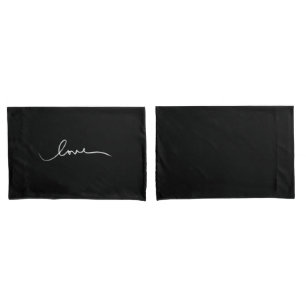 Funda De Cojín amor simple y blanco a mano