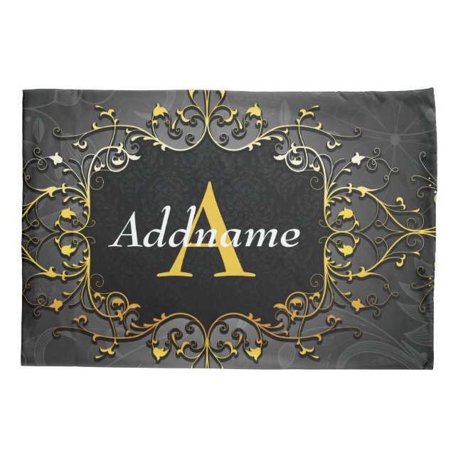 Funda De Cojín Añadir su nombre e inicial (Reverso)