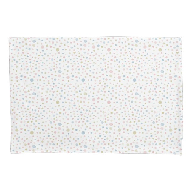 Funda De Cojín Andie Confetti Watercolor Dots Pillowcase (Anverso)