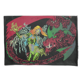 Funda De Cojín Ángeles contra el prt 2 de los dragones