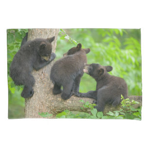 Funda De Cojín Animales de bebé más afectados Tres jóvenes osez