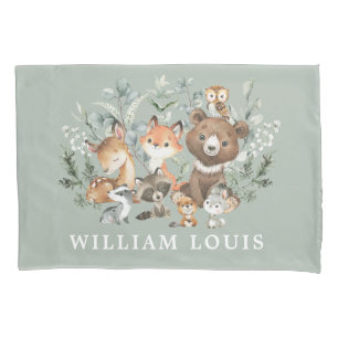 Funda De Cojín Animales de bosque de bosque de hierbas aromáticas