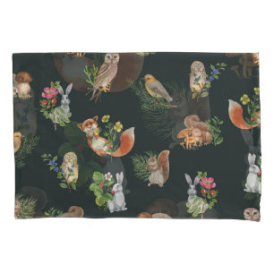 Funda De Cojín Animales de la Selva Acuarela: Cute Seamless
