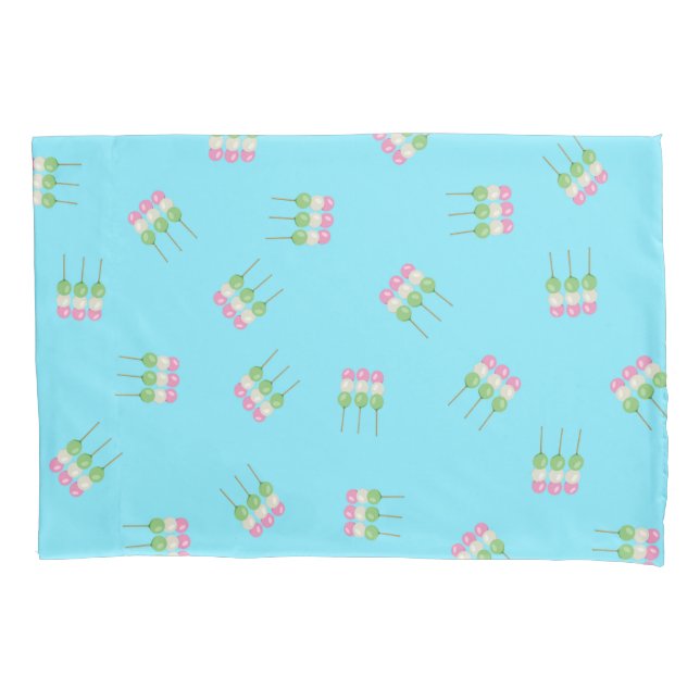 Funda De Cojín Anime Blue Pastel Dango Pillowcase (Anverso)