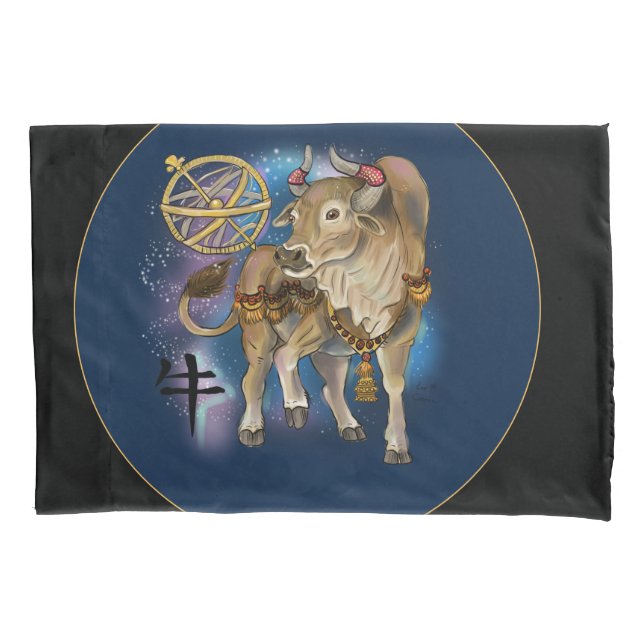 Funda De Cojín Año del Zodiaco Chino Ox (Anverso)