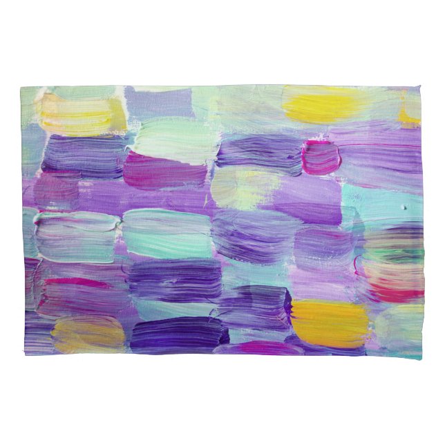 Funda De Cojín Antecedentes artísticos abstractos de mano (Anverso)
