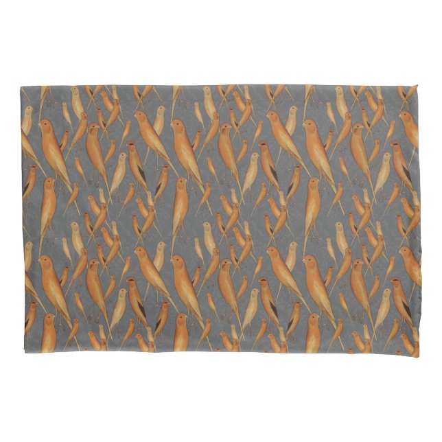 Funda De Cojín Antecedentes de la canaria británica de Yorkshire  (Anverso)