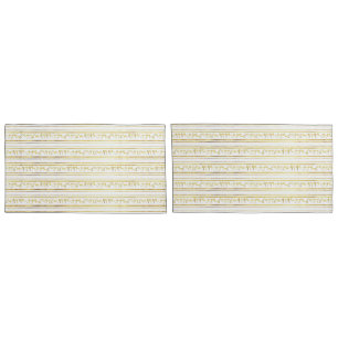 Funda De Cojín Antiguo Relieve metalizado de Oro diciendo Paleo H