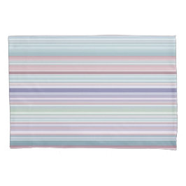 Funda De Cojín Aqua, Blush and Lavender Stripes