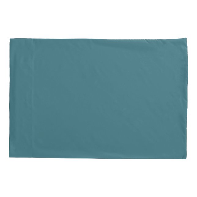 Funda De Cojín Aqua - Teal - Turquoise - Blue-Green Solid Color (Reverso)