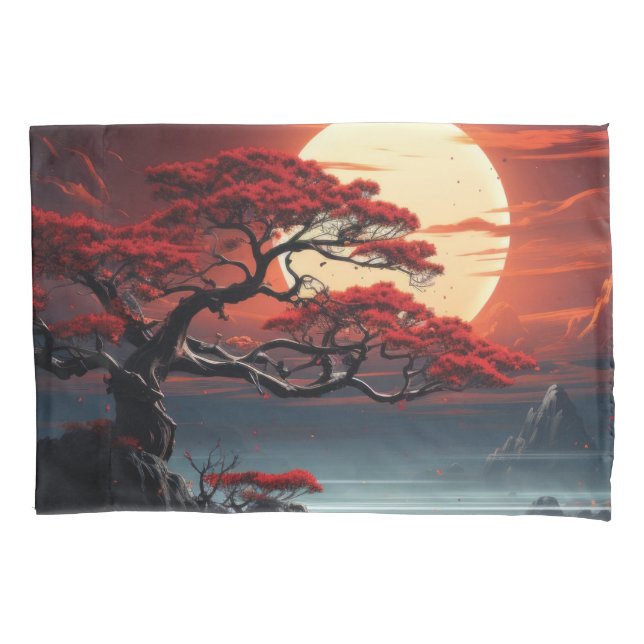 Funda De Cojín Árbol Bonsai (Anverso)