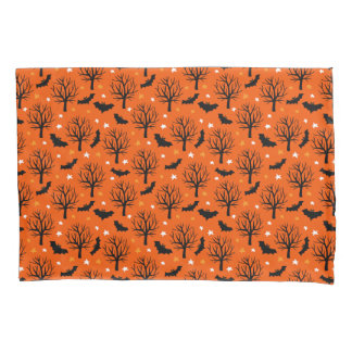Funda De Cojín Árbol fantasmagórico de Halloween con los palos y