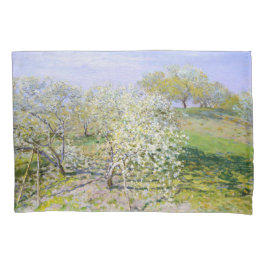 Funda De Cojín Árboles de manzana en flor (por Claude Monet)