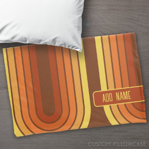 Funda De Cojín Arco amarillo Naranja rojo de 70 líneas inspiradas